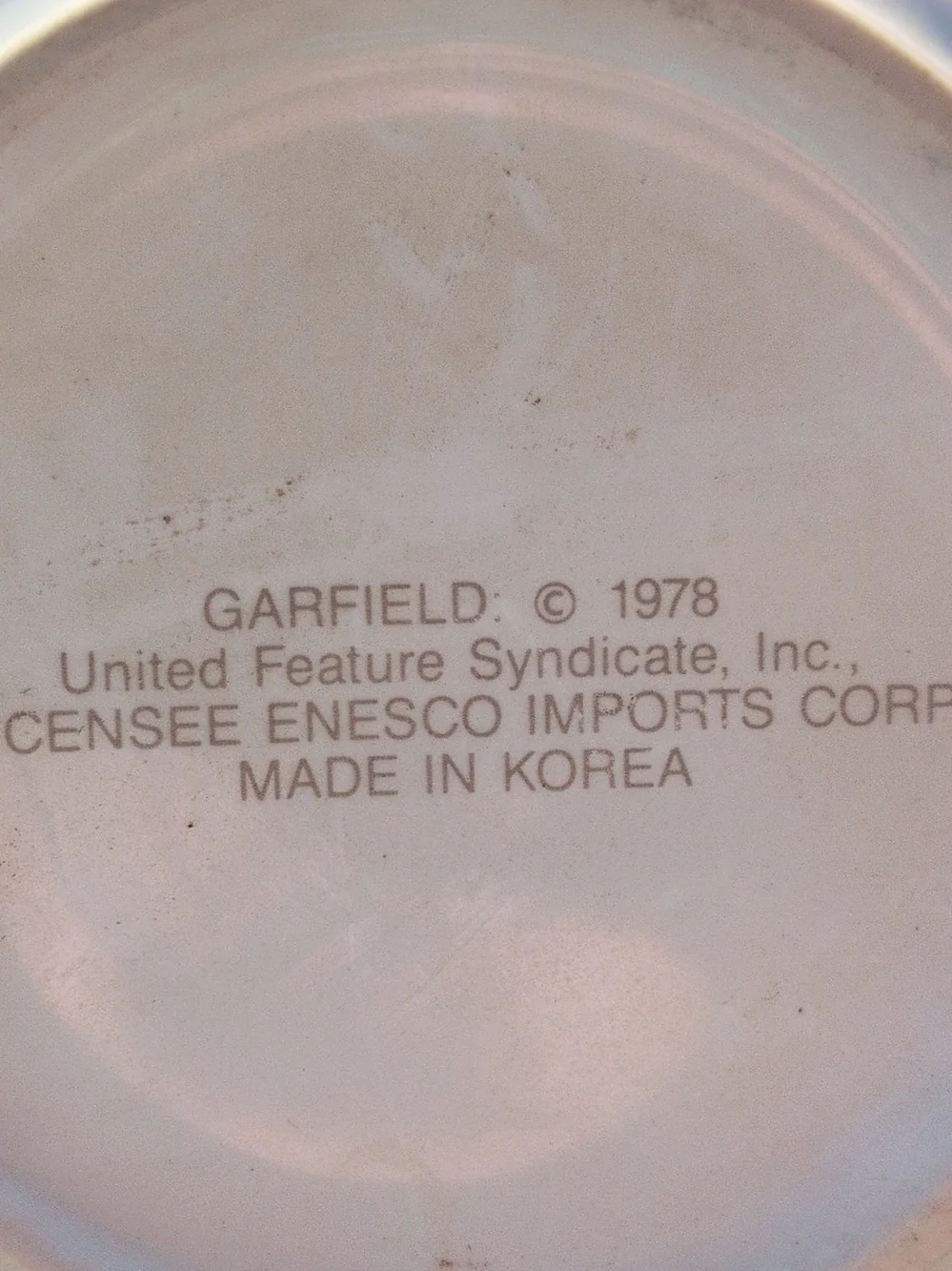 Garfield Enesco Celebration Ceramic Mug - Colorful Confetti Design 1978 July